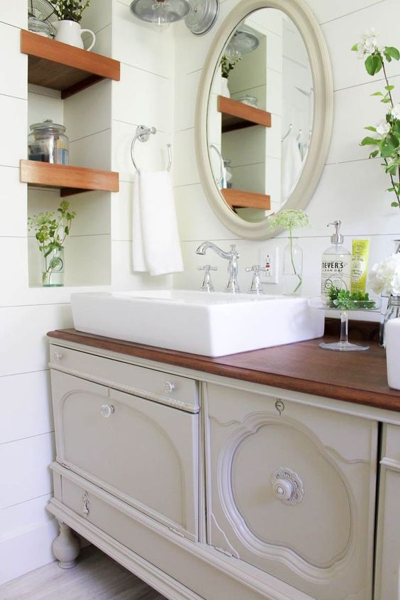 29 Vintage And Shabby Chic Vanities For Your Bathroom Digsdigs