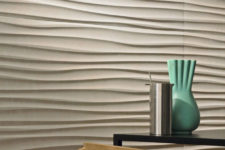 24 dimensional wall coverings will make even a simple interior stand out