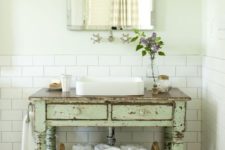 30 shabby chic wooden bathroom vanity with drawers