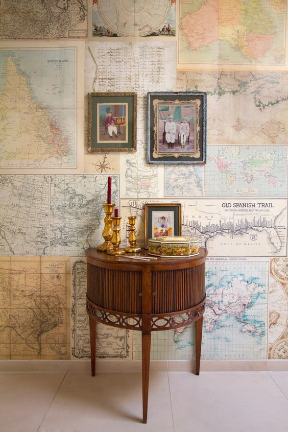 travel maps wall coverings, you can even create your own ones showing your trips