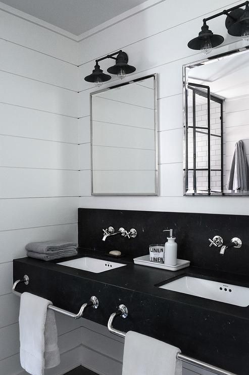 45 Trendy And Chic Industrial Bathroom Vanity Ideas - DigsDigs