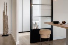 31 minimalist black frame metal door with glass panes