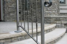 33 simple minimalist wrought iron handrail and railing