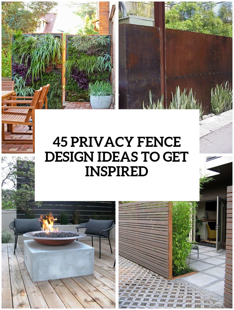 45 Privacy Fence Design Ideas To Get Inspired - DigsDigs