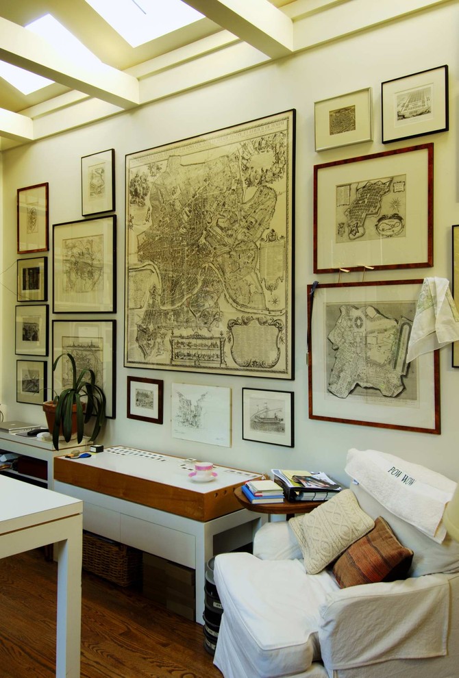 displaying vintage building plans is a great alternative to displaying vintage maps (Hoedemaker Pfeiffer)
