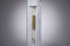 01 The Time Machine is a modern and fresh take on a traditional grandfather’s clock, inspired by brutalist architecture