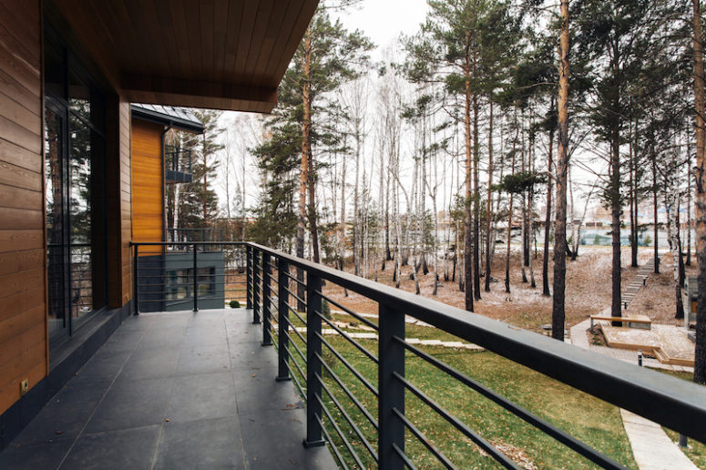 open terrace Open terraces and decks link the interior spaces to the outdoors and reveal the panoramic views