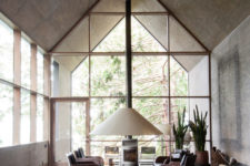 minimalist forest house