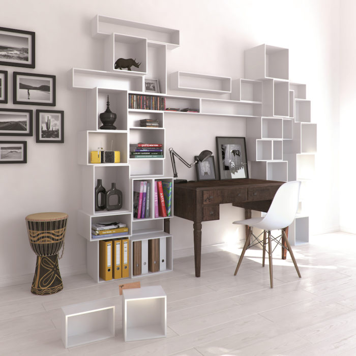 Minimalist Modular Shelving Systems 