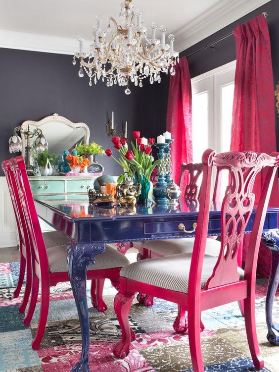 30 Gorgeous Feminine Dining Room Furniture Ideas - DigsDigs