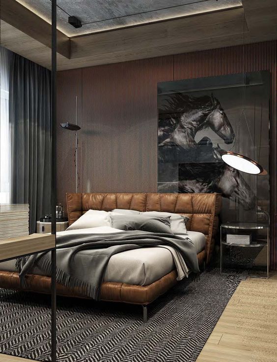 35 Masculine Bedroom Furniture Ideas That Inspire - DigsDigs