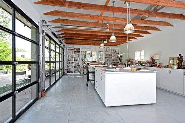 39 Glass Garage Door Ideas To Rock In Your Interiors - DigsDigs