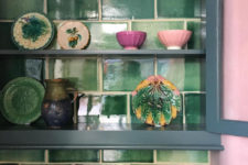 05 Even dishes and plates here catch an eye, they are vintage and colorful