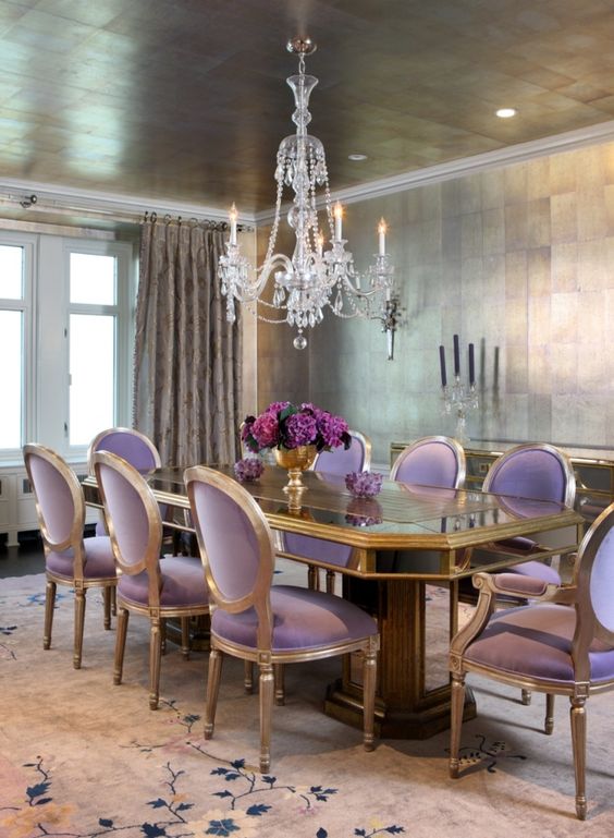 30 Gorgeous Feminine Dining Room Furniture Ideas - DigsDigs