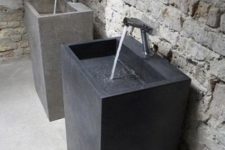 concrete bathroom sinks