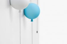 23 colorful balloon lamp combo on the wall