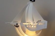 27 a pirate ship pendant lamp for a sea-inspired boys’ room