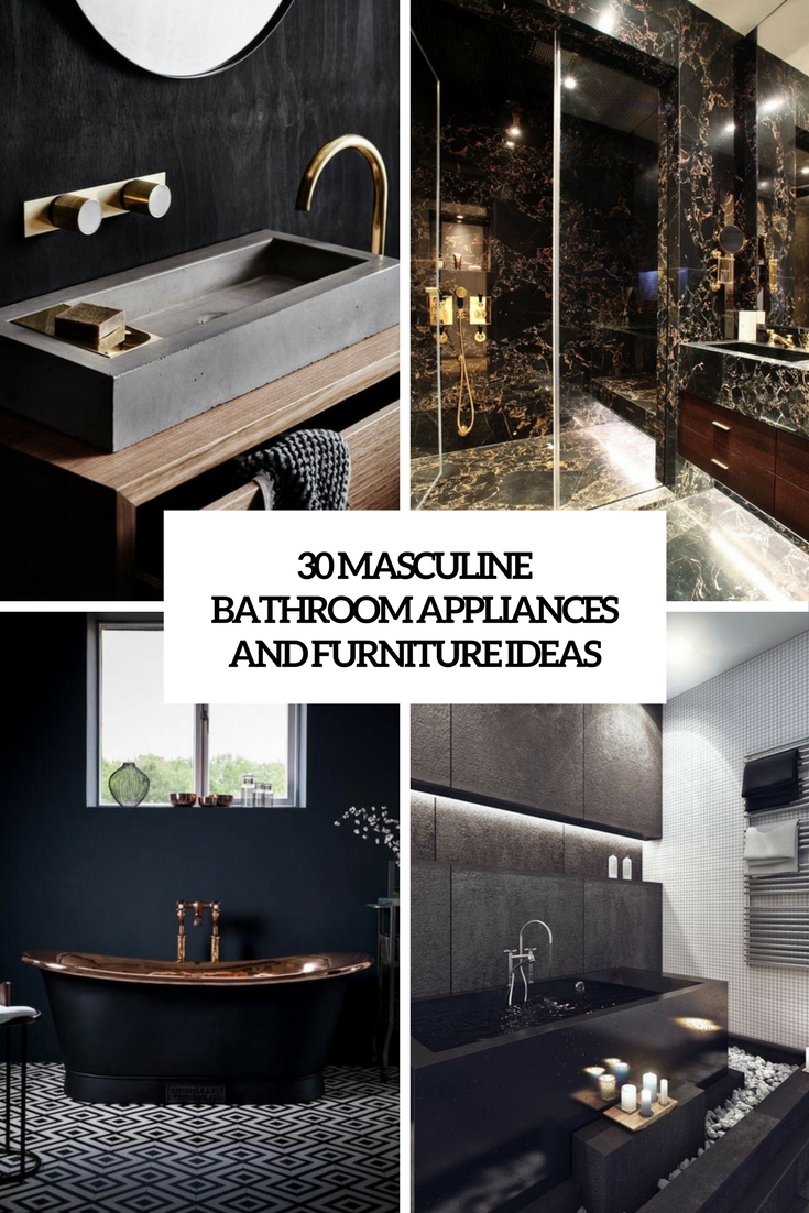 8 Masculine Bathroom Appliances And Furniture Ideas - DigsDigs 8 Masculine Bathroom Appliances And Furniture Ideas - DigsDigs