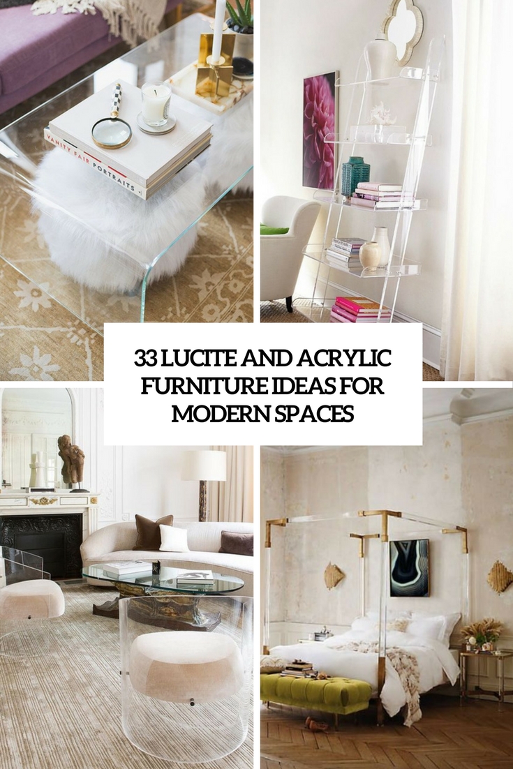 33 Lucite And Acrylic Furniture Ideas For Modern Spaces