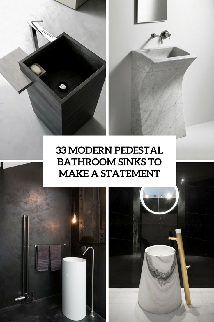 Featured image of post Contemporary Pedestal Sinks Bathroom - Pedestal sinks are better suited to large bathrooms.