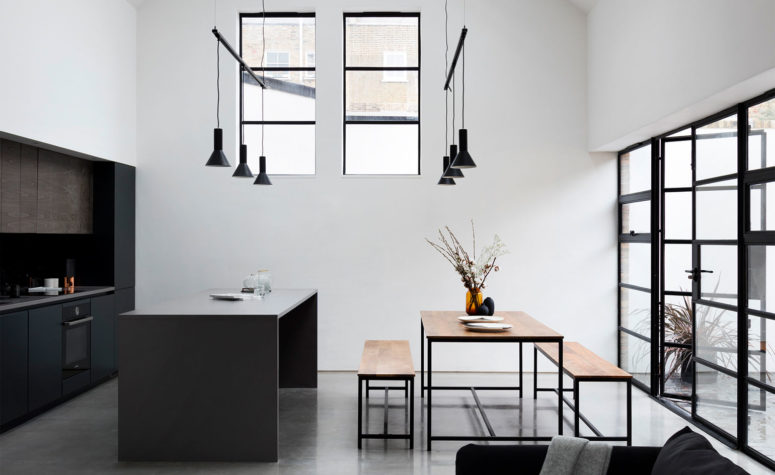 A Schoolhouse Turned Into A Minimalist  And Industrial  Home  