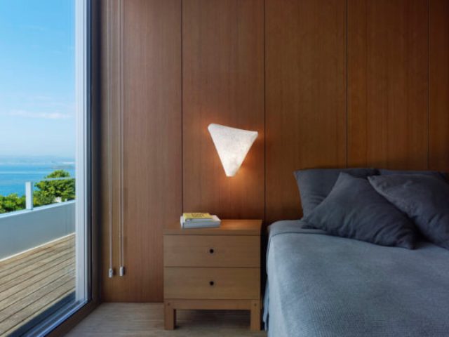 This lamp is ideal for bedrooms and other spaces where you need soft light and a comfy lighting source, which looks far from banal