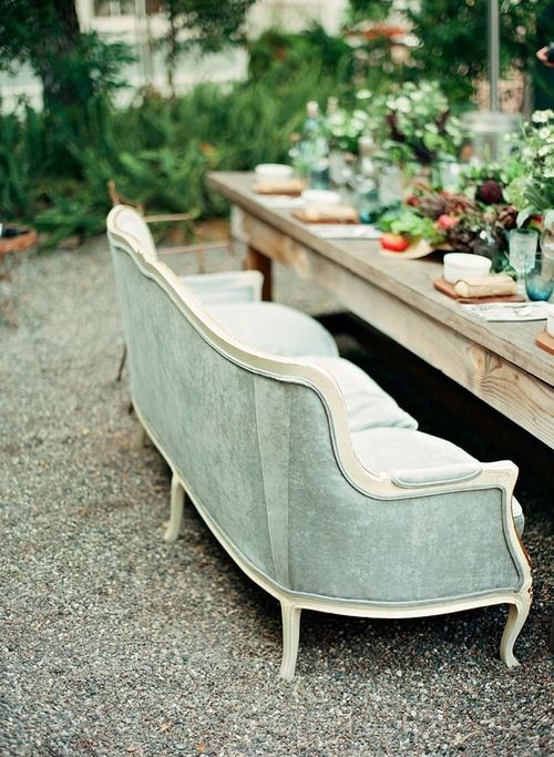 a cool vintage refined sofa can be a comfy alternative to a usual bench