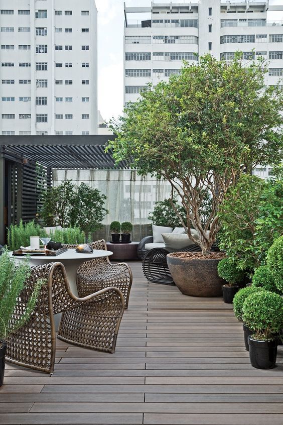 wicker furniture with a sculptural shape make a chic natural statement