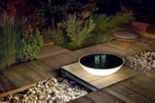 Terra solar lamps and tables by designer Jean Marie Massaud