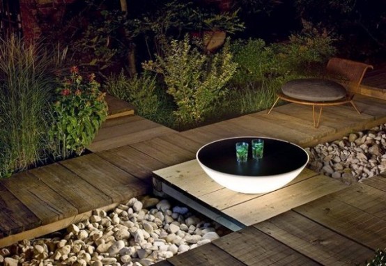 9 Cool Modern Outdoor Lamps And Lights To Try Digsdigs Terra Solar Lamps And Tables By Designer Jean Marie Massaud Via Digsdigs
