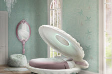 Little Mermaid bed for girls’ rooms
