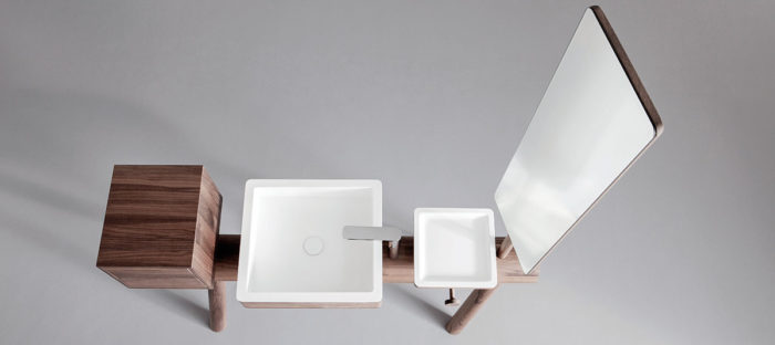 Dressage Bathroom Collection Of Wood And Corian