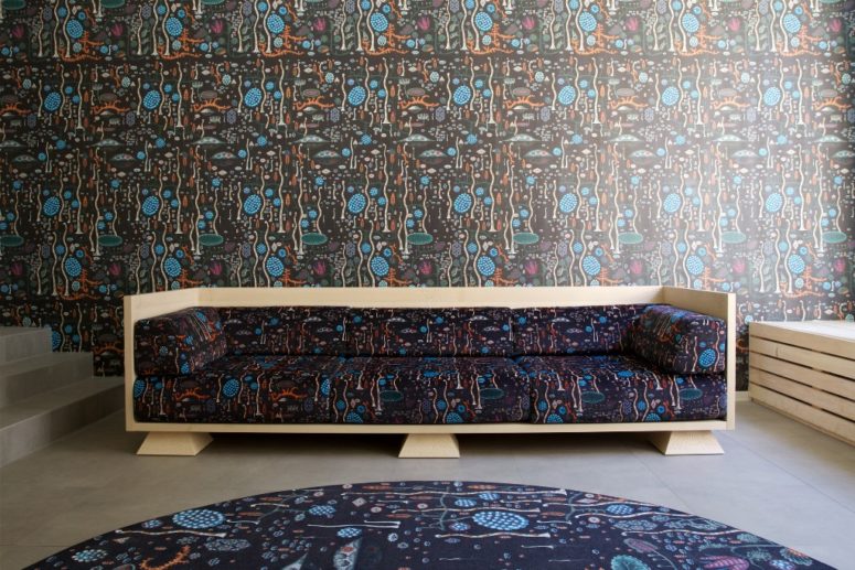 The print on all of them is called Black Lake, and the whole collection will be delivered to the singer's remote summer house The print on all of them is called Black Lake, and the whole collection will be delivered to the singer's remote summer house
