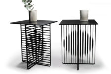 04 The Sun and Moon tables represent these two things with flat steel bars, such an interesting solution