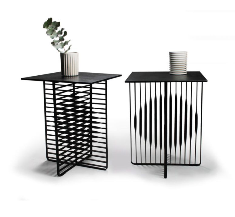 The Sun and Moon tables represent these two things with flat steel bars, such an interesting solution The Sun and Moon tables represent these two things with flat steel bars, such an interesting solution