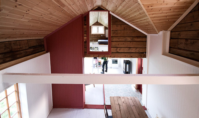 The original building comprised a range of materials, and included both vertical and horizontal paneling The original building comprised a range of materials, and included both vertical and horizontal paneling
