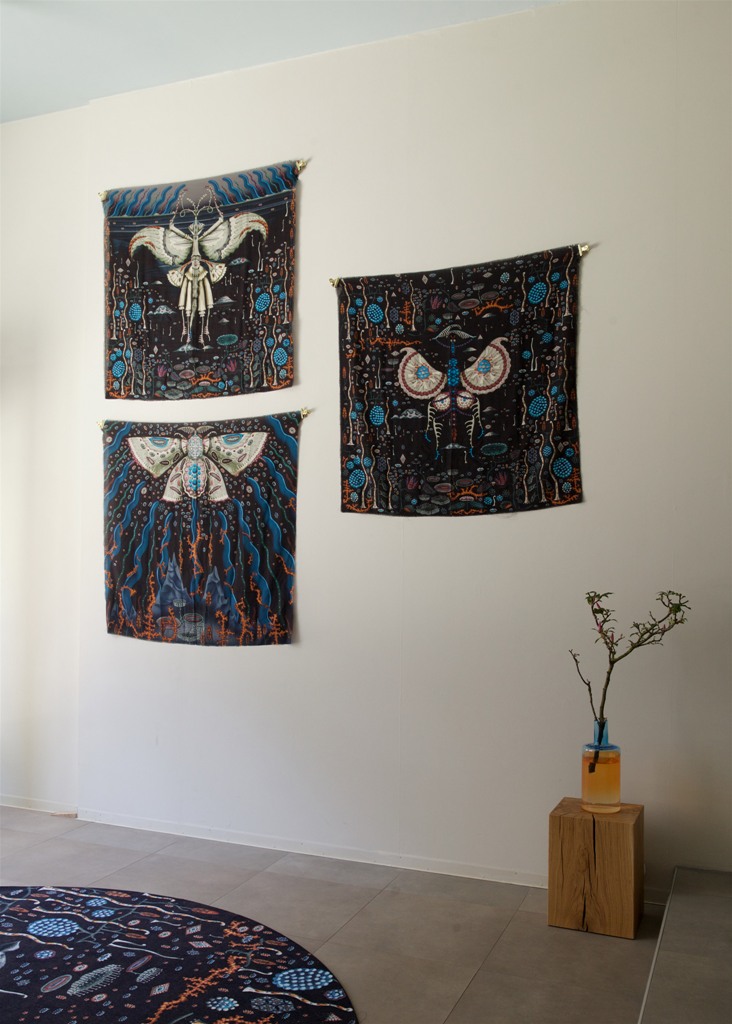 The tapestry is woven in a British textile mill in Bristol, looks really mesmerizing with these prints