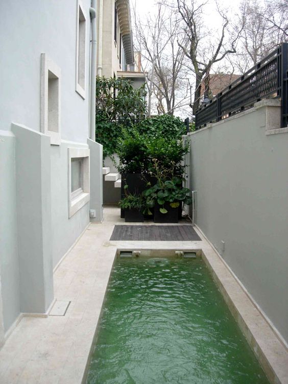 even if you don't have space for a deck, opt for a narrow pool instead, you won't regret