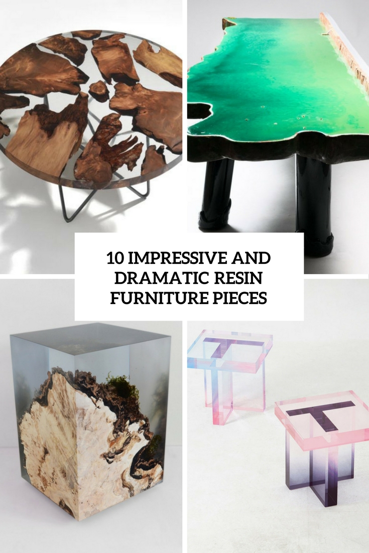 impressive and dramatic resin furniture pieces cover