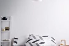 28 grey, white and black chevron bedding for a modern space