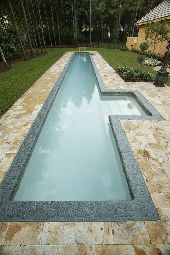 narrow plunge pool