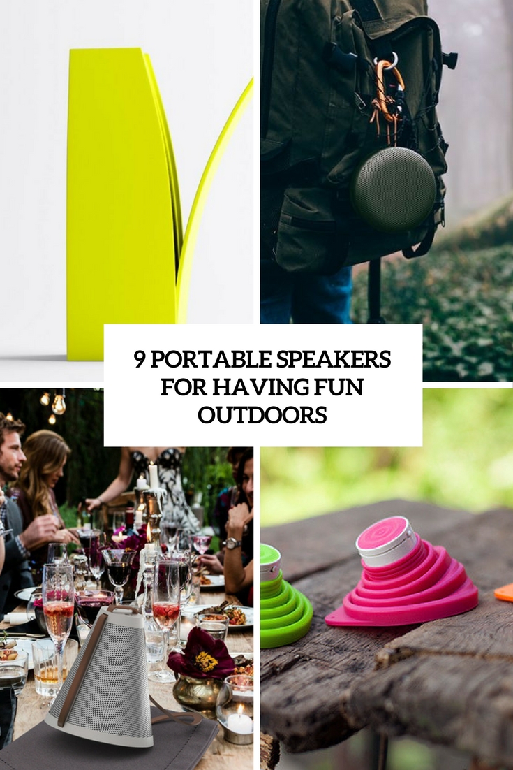 portable speakers for having fun outdoors cover