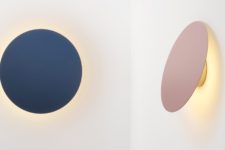 01 Polar Wall Lights in inspired by the phases of the moon and it pivots to imitate them