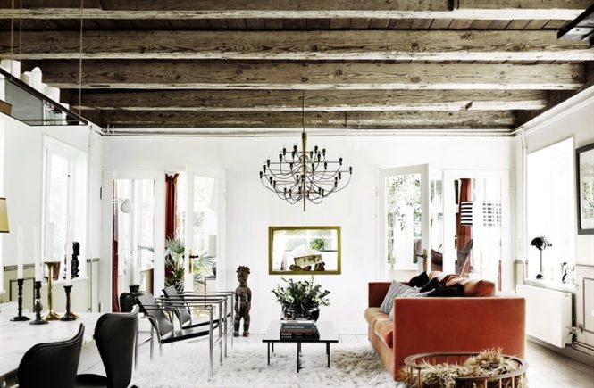 Scandinavian Home With Rustic Elements And Ocean Views