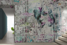 02 Modern abstract wallpaper in green and purple