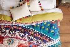 03 bold gypsy-inspired bedding with various prints and colors