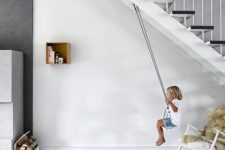 06 hang an indoor swing for your kids where there’s enough space, for example, in an entryway