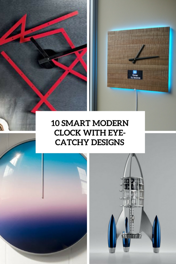 smart modern clocks with eye catching designs cover