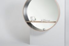 Mirror Console with a display shelf