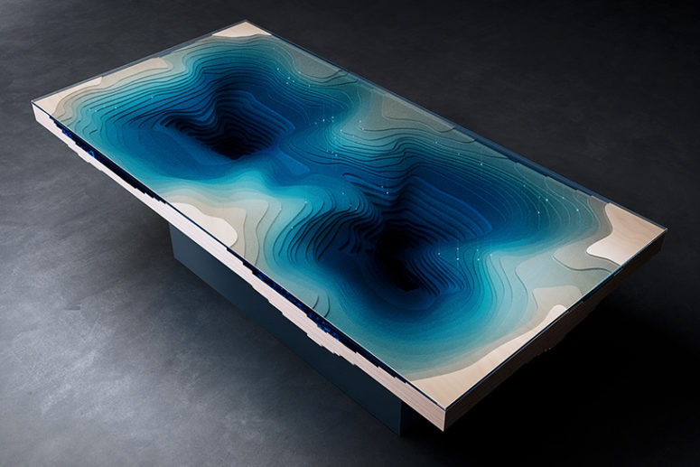 Abyss dining table by Duffy London (via www.designboom.com)